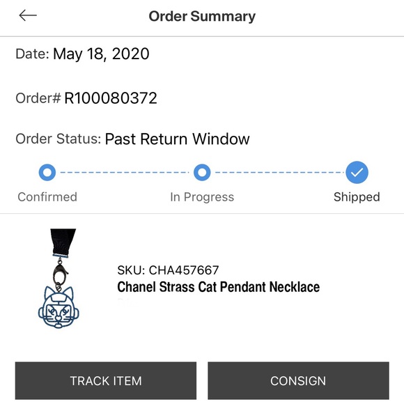 Authentic Chanel Pendant - Cat Design - Blue - Picture 11 of 17